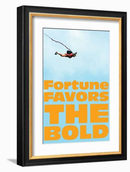 Fortune Favors the Bold IV-SM Design-Framed Art Print