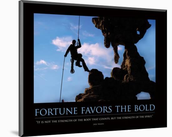 Fortune Favors the Bold ll-SM Design-Mounted Art Print