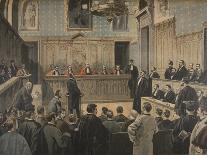 The Panama Trial, Illustration from 'Le Petit Journal: Supplement Illustre', 2nd January 1898-Fortuné Louis Méaulle-Framed Giclee Print