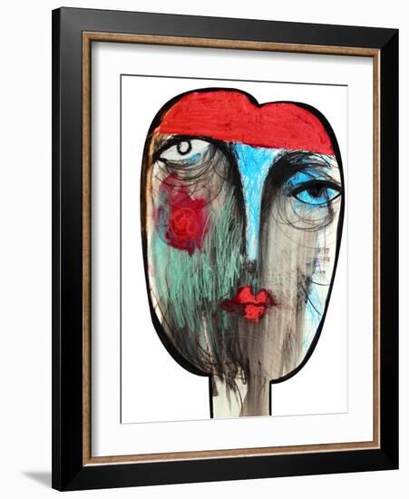 Fortune Teller, Gypsy Abstract-Oxana Mahnac-Framed Art Print