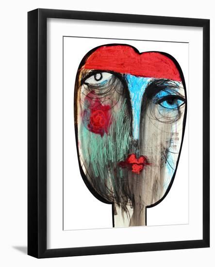 Fortune Teller, Gypsy Abstract-Oxana Mahnac-Framed Art Print