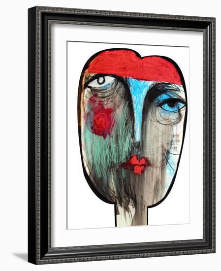 Fortune Teller, Gypsy Abstract-Oxana Mahnac-Framed Art Print