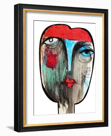 Fortune Teller, Gypsy Abstract-Oxana Mahnac-Framed Art Print