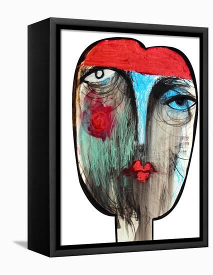 Fortune Teller, Gypsy Abstract-Oxana Mahnac-Framed Stretched Canvas