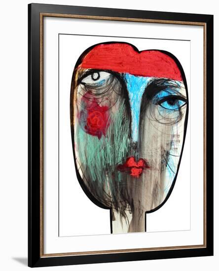 Fortune Teller, Gypsy Abstract-Oxana Mahnac-Framed Art Print