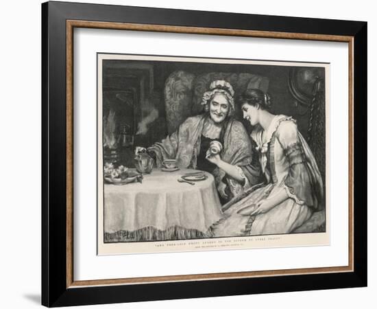 Fortune Teller, Reading Tea Leaves-null-Framed Art Print