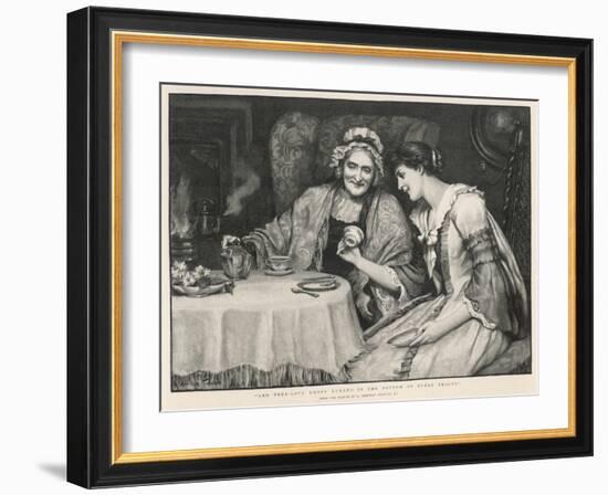 Fortune Teller, Reading Tea Leaves-null-Framed Art Print