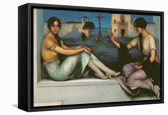 Fortune-Telling - Romero De Torres, Julio (1874-1930) - 1922 - Oil on Canvas - 106X163 - Museo Carm-Julio Romero de Torres-Framed Premier Image Canvas