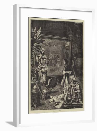 Fortuny at Work-null-Framed Giclee Print