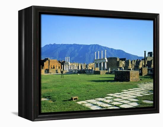 Forum, Pompeii, Bay of Naples, Italy-Demetrio Carrasco-Framed Premier Image Canvas