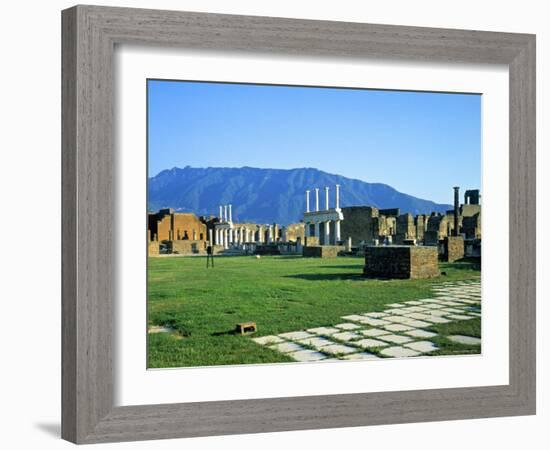 Forum, Pompeii, Bay of Naples, Italy-Demetrio Carrasco-Framed Photographic Print