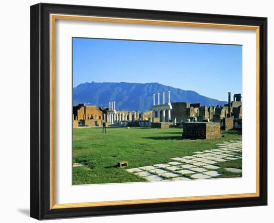 Forum, Pompeii, Bay of Naples, Italy-Demetrio Carrasco-Framed Photographic Print