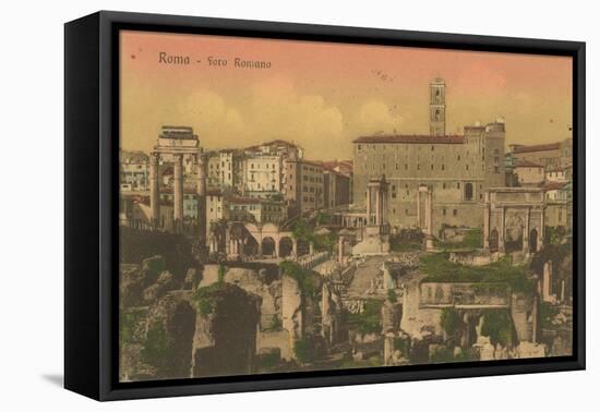 Forum Romanum, Rome. Postcard Sent in 1913-Italian Photographer-Framed Premier Image Canvas