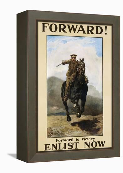 Forward! Enlist Now Poster-null-Framed Premier Image Canvas