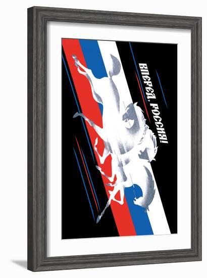 Forward, Russia!-Vladimir Sachkov-Framed Art Print