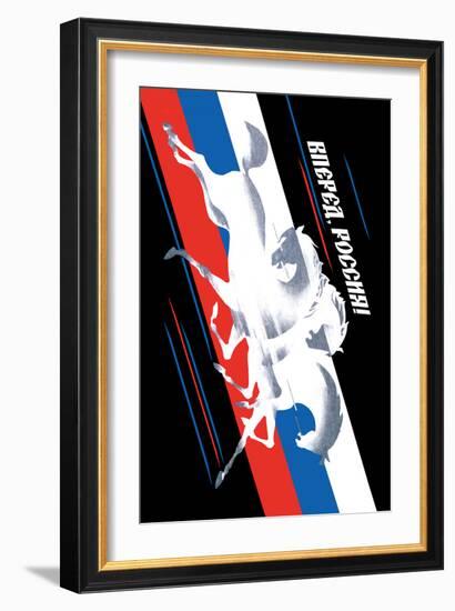 Forward, Russia!-Vladimir Sachkov-Framed Art Print