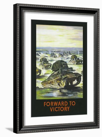 Forward to Victory-null-Framed Art Print