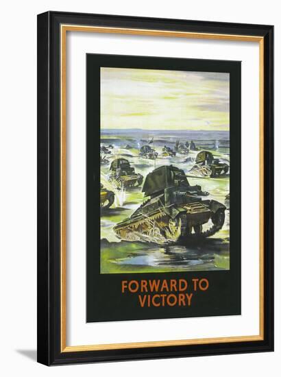 Forward to Victory-null-Framed Art Print