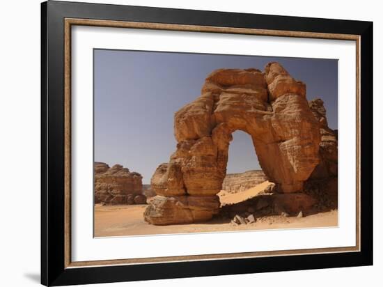 Forzhaga Natural Arch in Akakus Mountains, Sahara Desert, Libya, North Africa, Africa-Michal Szafarczyk-Framed Photographic Print