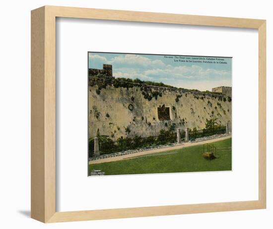 Foso de los Laureles and La Cabana Fortress, Havana, Cuba, c1920-Unknown-Framed Photographic Print