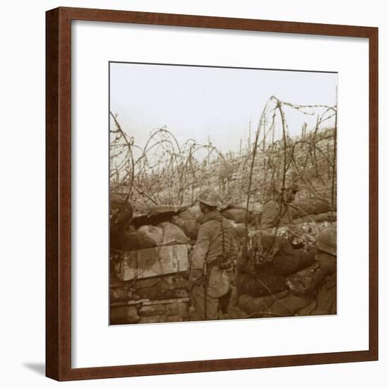 Fosse Froide trench, Champagne, northern France, c1914-c1918-Unknown-Framed Photographic Print