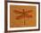 Fossil Insect, Dragonfly, Early Cretaceous, Brazil-John Cancalosi-Framed Photographic Print