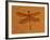 Fossil Insect, Dragonfly, Early Cretaceous, Brazil-John Cancalosi-Framed Photographic Print