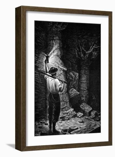 Fossil Trees in Coal Mine-G Devy-Framed Premium Giclee Print