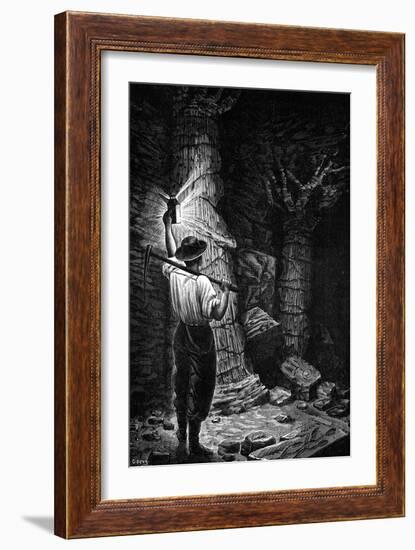 Fossil Trees in Coal Mine-G Devy-Framed Premium Giclee Print