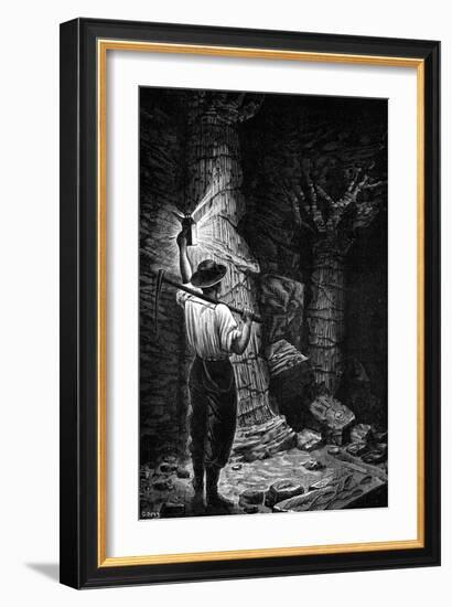 Fossil Trees in Coal Mine-G Devy-Framed Premium Giclee Print