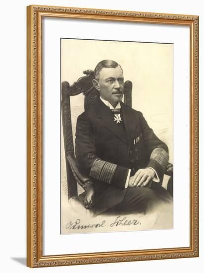 Foto Admiral Reinhard Scheer, Skagerrschlacht-null-Framed Giclee Print