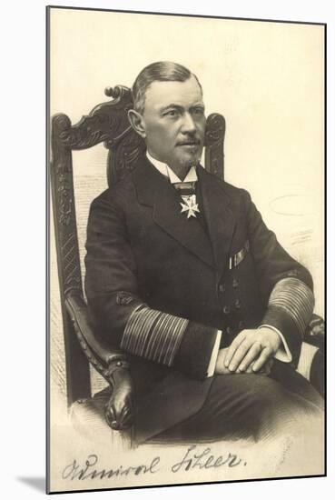 Foto Admiral Reinhard Scheer, Skagerrschlacht-null-Mounted Giclee Print