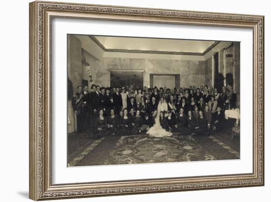 Foto Ak Prinz Eugenio Von Savoy, Lucia Von Kalabrien, Hochzeit-null-Framed Giclee Print