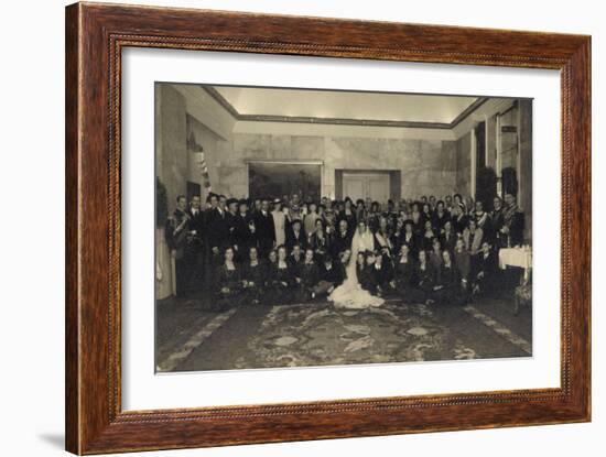 Foto Ak Prinz Eugenio Von Savoy, Lucia Von Kalabrien, Hochzeit-null-Framed Giclee Print