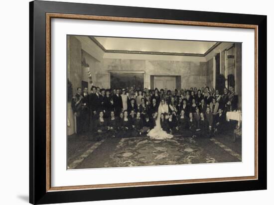 Foto Ak Prinz Eugenio Von Savoy, Lucia Von Kalabrien, Hochzeit-null-Framed Giclee Print