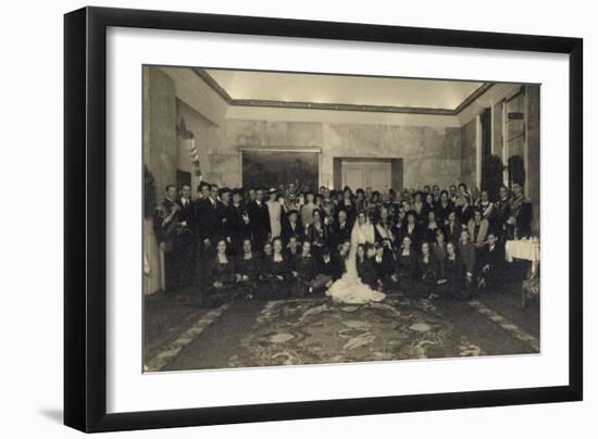 Foto Ak Prinz Eugenio Von Savoy, Lucia Von Kalabrien, Hochzeit-null-Framed Giclee Print