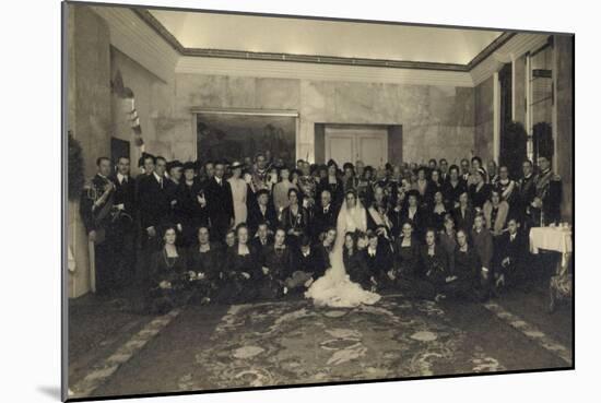 Foto Ak Prinz Eugenio Von Savoy, Lucia Von Kalabrien, Hochzeit-null-Mounted Giclee Print
