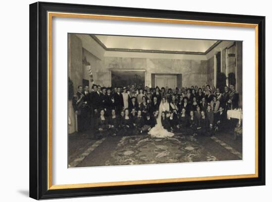 Foto Ak Prinz Eugenio Von Savoy, Lucia Von Kalabrien, Hochzeit-null-Framed Giclee Print