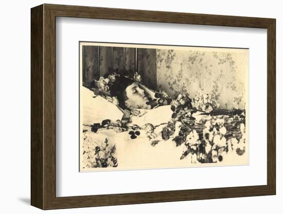 Foto Ak Prinz Luitpold Von Bayern Wittelsbach Aufgebahrt Mit Blumen-German photographer-Framed Photographic Print