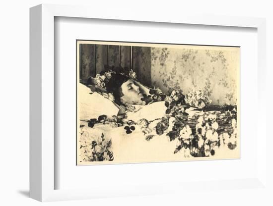 Foto Ak Prinz Luitpold Von Bayern Wittelsbach Aufgebahrt Mit Blumen-German photographer-Framed Photographic Print