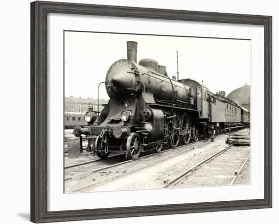 Foto Deutsche Schnelllok Modell 14/1 3007 Bayern-null-Framed Giclee Print