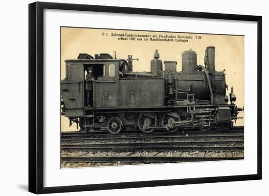 Foto Deutsche Zahnradlok T 26 Preußen-null-Framed Giclee Print