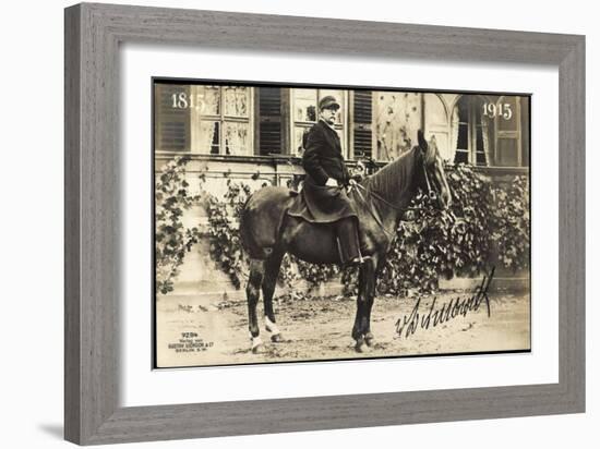 Foto Graf Otto Eduard Leopold Von Bismarck Schönhausen, Liersch 7284, Pferd-null-Framed Giclee Print