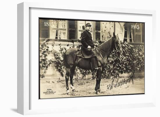 Foto Graf Otto Eduard Leopold Von Bismarck Schönhausen, Liersch 7284, Pferd-null-Framed Giclee Print