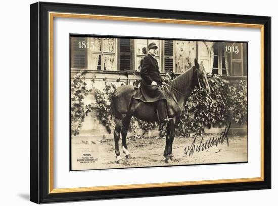 Foto Graf Otto Eduard Leopold Von Bismarck Schönhausen, Liersch 7284, Pferd-null-Framed Giclee Print