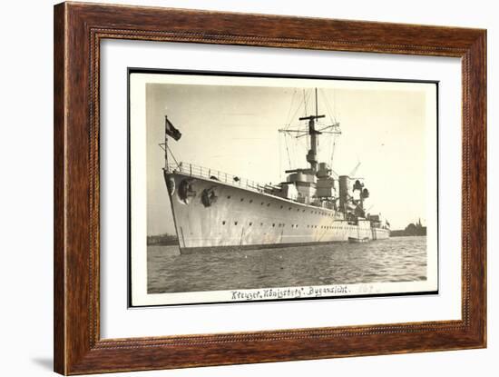 Foto Kriegsschiffe Deutschland, Kreuzer Königsberg-null-Framed Giclee Print