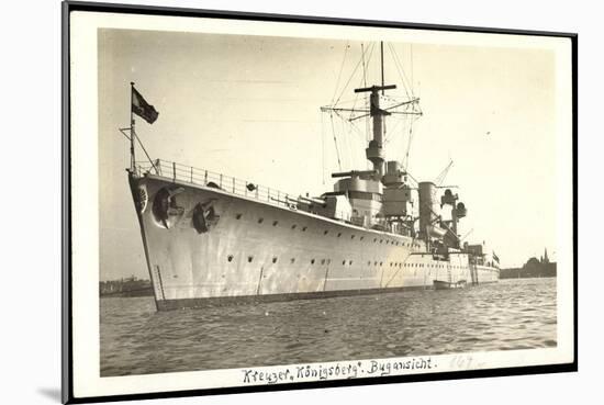 Foto Kriegsschiffe Deutschland, Kreuzer Königsberg-null-Mounted Giclee Print