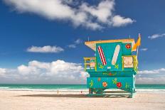 Miami Beach Florida, Lifeguard House-Fotomak-Photographic Print