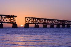 Bridges Going to Infinity. Seven Mile Bridge in Key West Florida-Fotomak-Framed Photographic Print