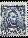 Abraham Lincoln on a USA Postage Stamp-fotomy-Premium Photographic Print